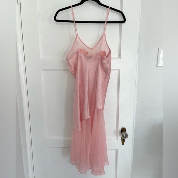 Vintage Victoria’s Secret gold label pink midi slip dress - Picture 2 of 7